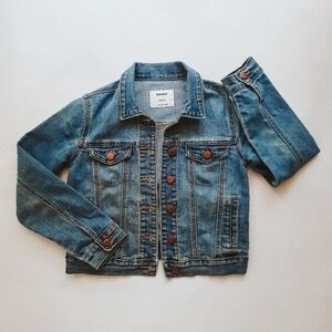 Old Navy Girls Classic Trucker Denim Jean Jacket size Large 10-12